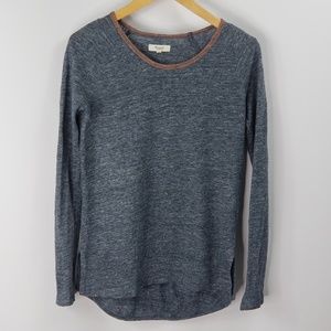 Madewell Tweed Scoop Neck Top